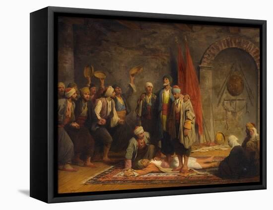 Rifai Sufi Ceremony Pby Yvon, Adolphe (1817-1893). Oil on Canvas, Size : 46,5X55,5, 1879, Private C-Adolphe Yvon-Framed Premier Image Canvas