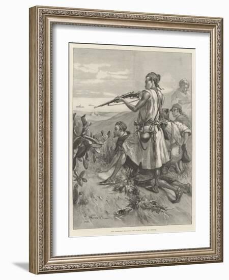 Riff Tribesmen Harassing the Spanish Troops at Melilla-Gabriel Nicolet-Framed Giclee Print