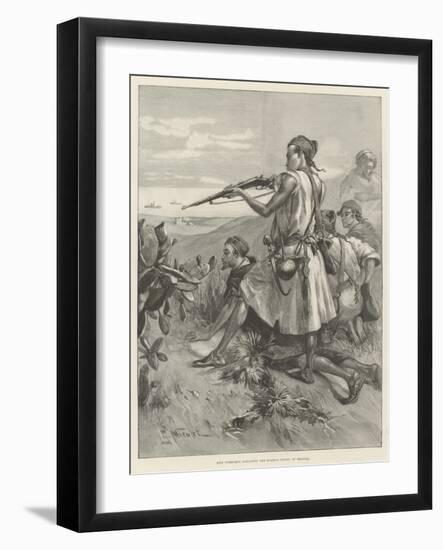 Riff Tribesmen Harassing the Spanish Troops at Melilla-Gabriel Nicolet-Framed Giclee Print