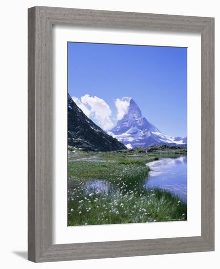 Riffelsee and the Matterhorn (4478M), Valais (Wallis), Swiss Alps, Swiss Alps, Switzerland, Europe-Hans Peter Merten-Framed Photographic Print