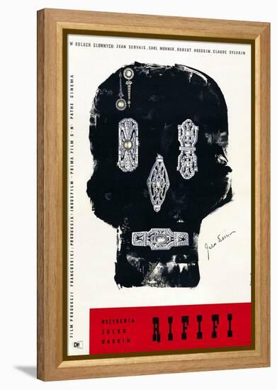 Rififi, Polish Poster Art, 1955-null-Framed Stretched Canvas