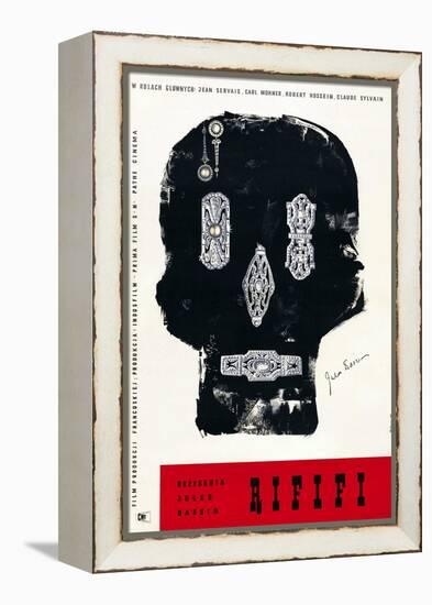 Rififi, Polish Poster Art, 1955-null-Framed Stretched Canvas