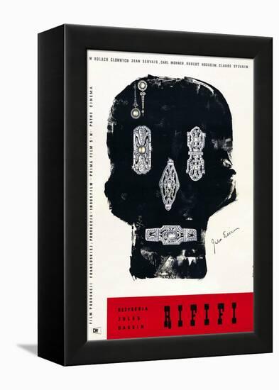 Rififi, Polish Poster Art, 1955-null-Framed Stretched Canvas