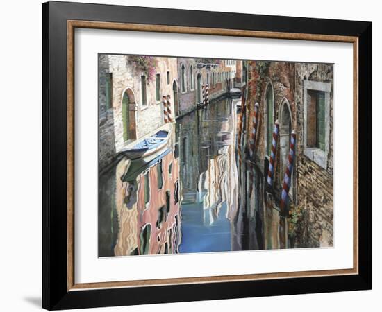 Riflessi Colorati a Venezia-Guido Borelli-Framed Giclee Print