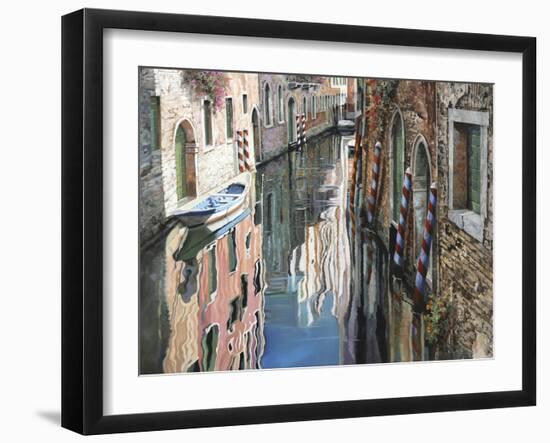 Riflessi Colorati a Venezia-Guido Borelli-Framed Giclee Print