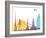 Riga Skyline Pop-paulrommer-Framed Art Print