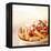 Rigatoni with Tomato Sauce and Parmigiano-null-Framed Premier Image Canvas