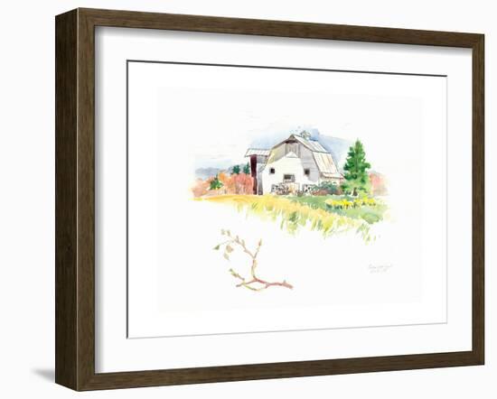 Rigefield Barn I-Gwendolyn Babbitt-Framed Art Print