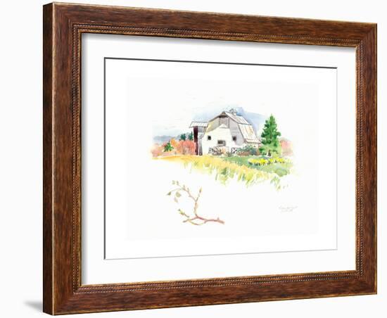 Rigefield Barn I-Gwendolyn Babbitt-Framed Art Print