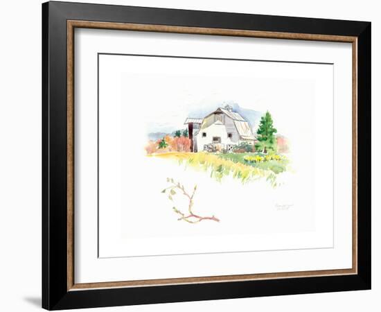 Rigefield Barn I-Gwendolyn Babbitt-Framed Art Print