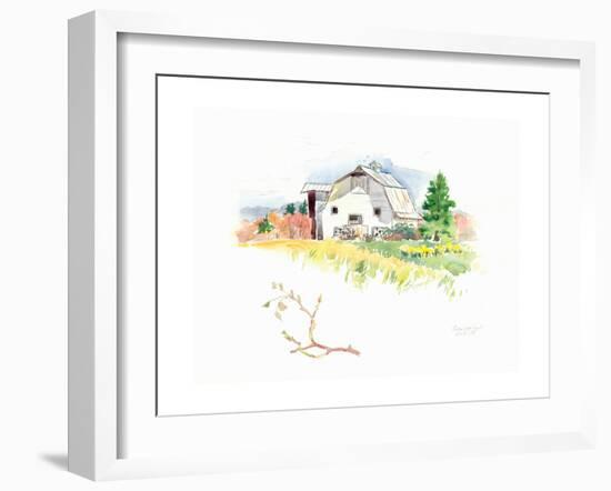 Rigefield Barn I-Gwendolyn Babbitt-Framed Art Print