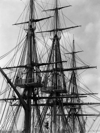Rigging And Masts Of The Uss Constitution 1932 Photographic Print By Artcom - 