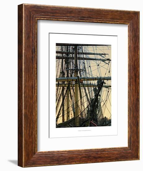 Rigging I-Danny Head-Framed Art Print