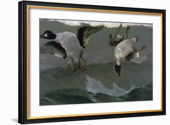 Right and Left, 1909-Winslow Homer-Framed Giclee Print