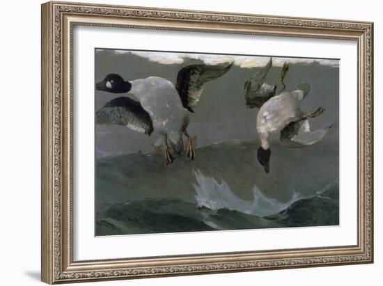 Right and Left, 1909-Winslow Homer-Framed Giclee Print