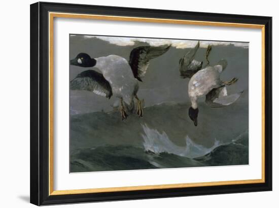 Right and Left, 1909-Winslow Homer-Framed Giclee Print