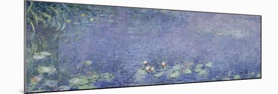 Right Centre Piece of the Large Water Lily Painting in the Musée De L'Orangerie-Claude Monet-Mounted Giclee Print