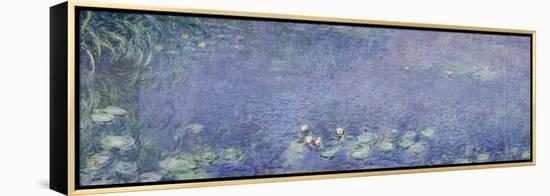 Right Centre Piece of the Large Water Lily Painting in the Musée De L'Orangerie-Claude Monet-Framed Premier Image Canvas