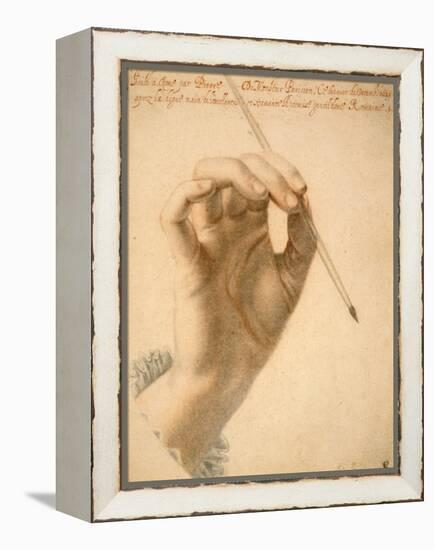 Right Hand of Artemisia Gentileschi Holding a Brush-Pierre Dumonstier II-Framed Stretched Canvas