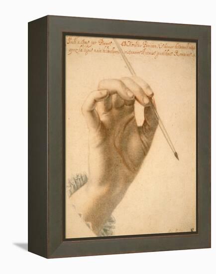 Right Hand of Artemisia Gentileschi Holding a Brush-Pierre Dumonstier II-Framed Stretched Canvas