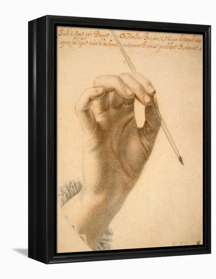 Right Hand of Artemisia Gentileschi Holding a Brush-Pierre Dumonstier II-Framed Stretched Canvas