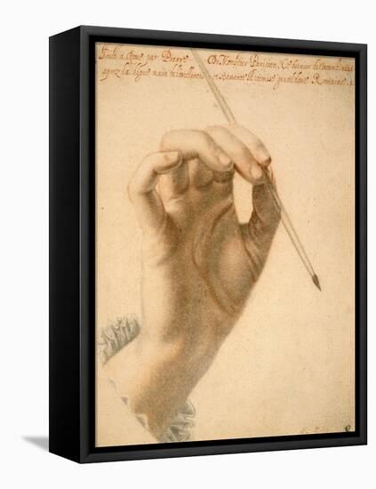 Right Hand of Artemisia Gentileschi Holding a Brush-Pierre Dumonstier II-Framed Stretched Canvas