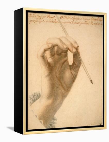 Right Hand of Artemisia Gentileschi Holding a Brush-Pierre Dumonstier II-Framed Stretched Canvas