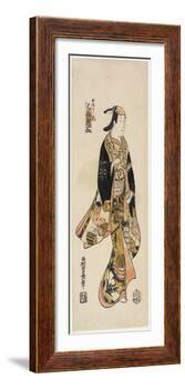 Right: in the Style of an Actor, C. 1730-Nishimura Shigenaga-Framed Giclee Print