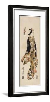 Right: in the Style of an Actor, C. 1730-Nishimura Shigenaga-Framed Giclee Print