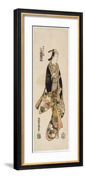 Right: in the Style of an Actor, C. 1730-Nishimura Shigenaga-Framed Giclee Print