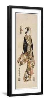 Right: in the Style of an Actor, C. 1730-Nishimura Shigenaga-Framed Giclee Print