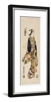 Right: in the Style of an Actor, C. 1730-Nishimura Shigenaga-Framed Giclee Print