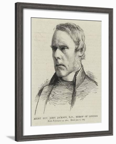 Right Reverend John Jackson, Dd, Bishop of London-null-Framed Giclee Print