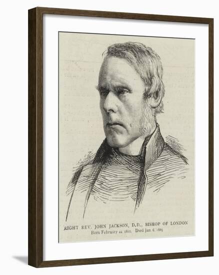 Right Reverend John Jackson, Dd, Bishop of London-null-Framed Giclee Print