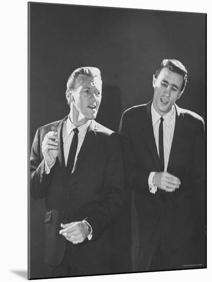 Righteous Brothers Bobby Hatfield and Bill Medley-Bill Ray-Mounted Premium Photographic Print