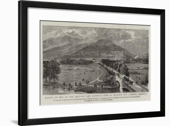 Rights of Way in the English Lake District, View of Skiddaw and Latrigg, Keswick-null-Framed Giclee Print