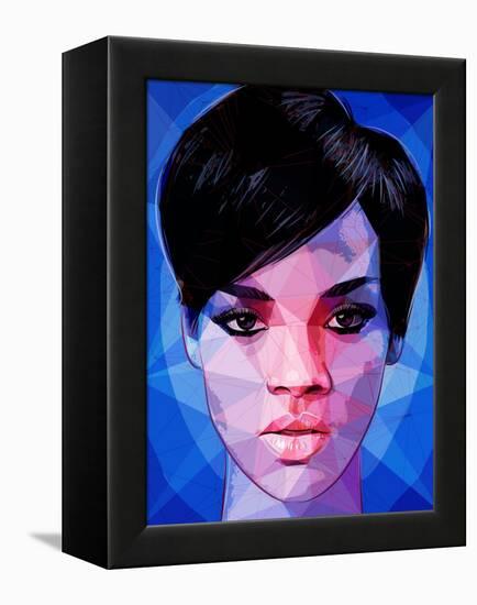 Rihanna-Enrico Varrasso-Framed Stretched Canvas