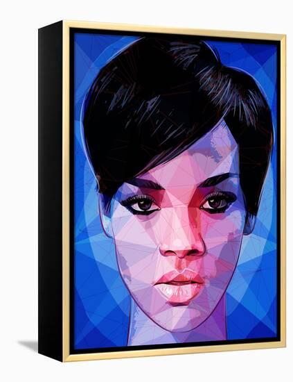 Rihanna-Enrico Varrasso-Framed Stretched Canvas