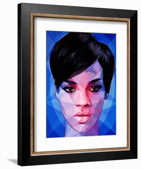 Rihanna-Enrico Varrasso-Framed Art Print