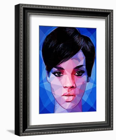 Rihanna-Enrico Varrasso-Framed Art Print