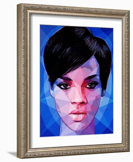 Rihanna-Enrico Varrasso-Framed Art Print