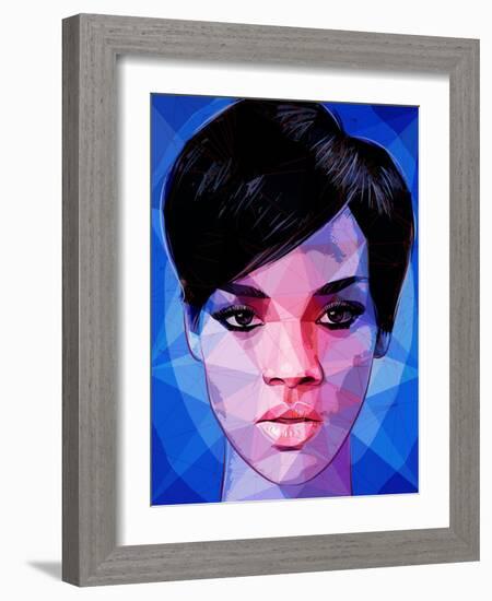 Rihanna-Enrico Varrasso-Framed Art Print