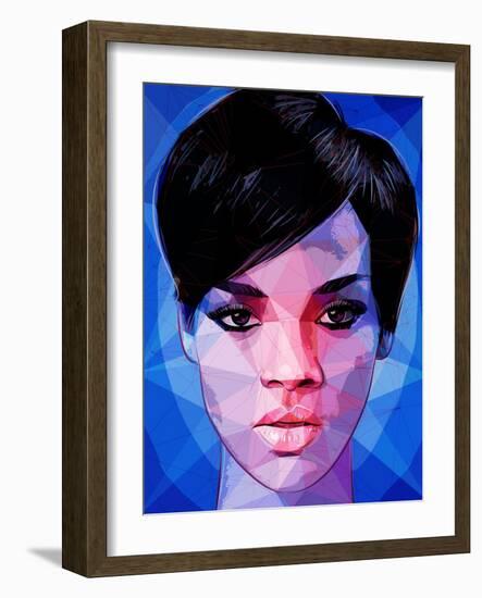 Rihanna-Enrico Varrasso-Framed Art Print