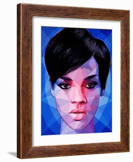 Rihanna-Enrico Varrasso-Framed Art Print