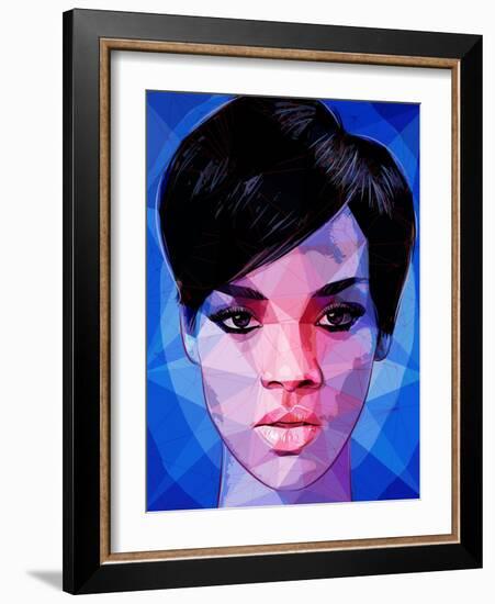 Rihanna-Enrico Varrasso-Framed Art Print