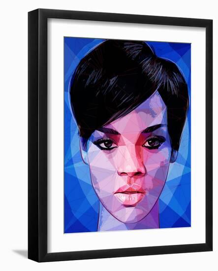 Rihanna-Enrico Varrasso-Framed Art Print