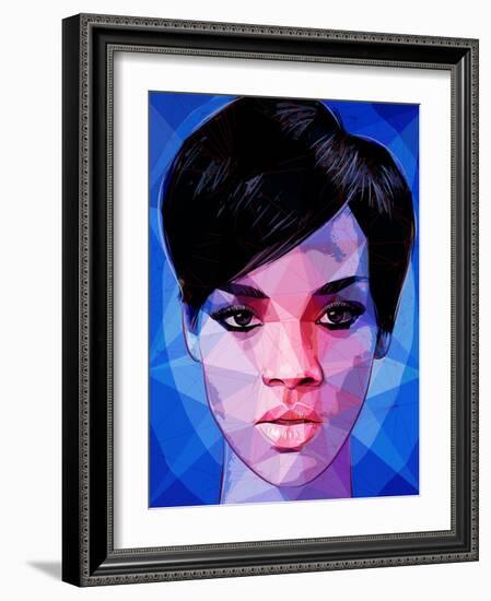 Rihanna-Enrico Varrasso-Framed Art Print