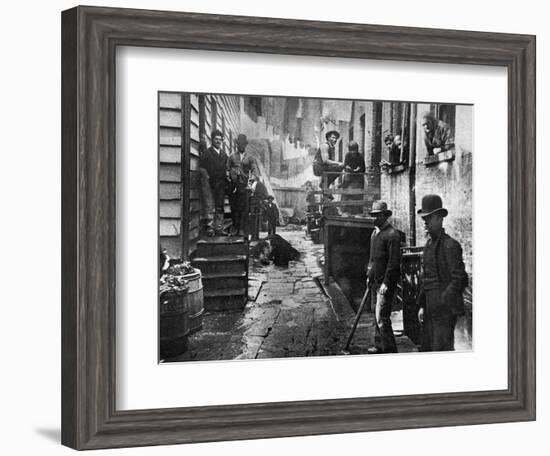 Riis: Bandits' Roost, 1887-Jacob August Riis-Framed Photographic Print