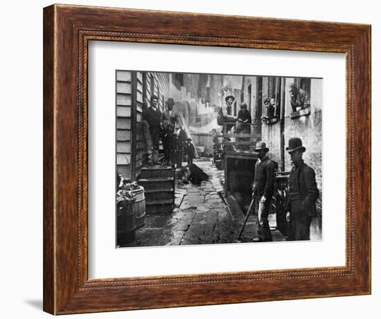 Riis: Bandits' Roost, 1887-Jacob August Riis-Framed Photographic Print