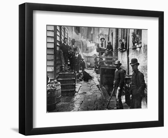 Riis: Bandits' Roost, 1887-Jacob August Riis-Framed Photographic Print